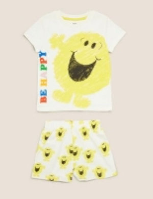 Marks and Spencer  Pure Cotton Mr Men Short Pyjama Set (1-7 Yrs)