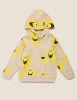 Marks and Spencer  Cotton Mr Happy Print Hoodie (2-7 Yrs)