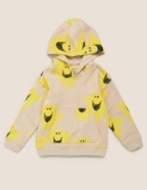 Cotton Mr Happy Print Hoodie (2-7 Yrs)