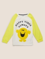 Marks and Spencer  Pure Cotton Mr Happy Top (2-7 Yrs)