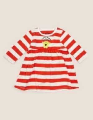 Pure Cotton Jersey Mr. Men Striped Dress (7lbs-3 Yrs )