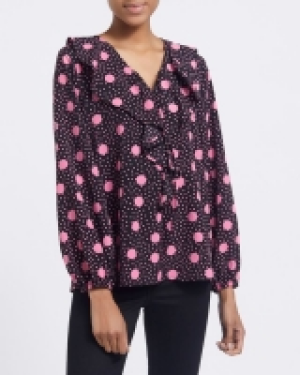 Ruffle Front Blouse