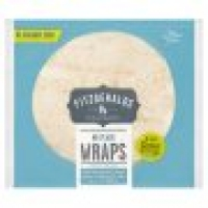 Tesco  Fitzgeralds 6 Large Plain Wraps 370G