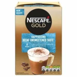 Nescafé Gold Instant Decaf Unsweetened Cappuccino 8 Pack 120