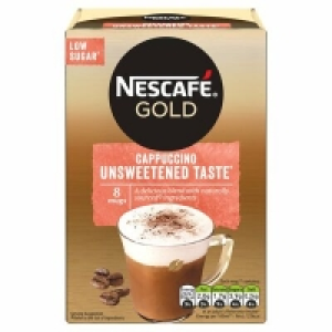 Nescafé Gold Instant Unsweetened Cappuccino 8 Pack 116g