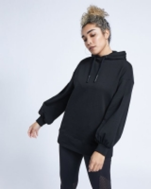Helen Steele Balloon Sleeve Longline Hoodie