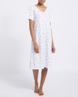 Dunnes Stores  Cotton Ivory Floral Nightdress