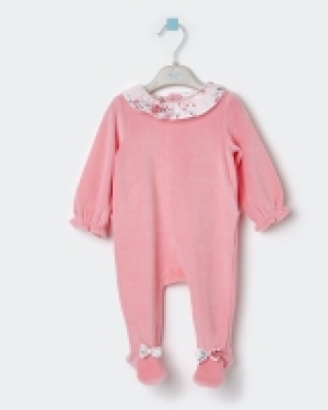 Dunnes Stores  Leigh Tucker Willow Harper Velour Sleepsuit