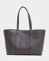 Dunnes Stores  Paul Costelloe Living Studio Grey Leather Shopper Tote Bag