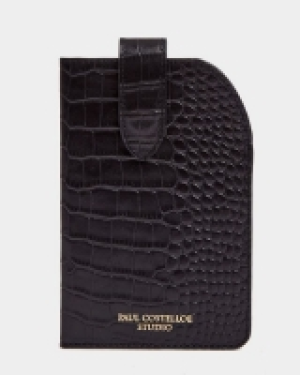 Paul Costelloe Living Studio Black Leather Glasses Case