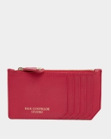Dunnes Stores  Paul Costelloe Living Studio Pink Leather Zip Card Holder