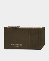 Dunnes Stores  Paul Costelloe Living Studio Green Leather Zip Card Holder