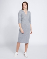 Dunnes Stores  Savida Soft Touch Pearl Button Dress