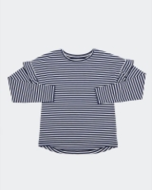 Girls Lurex Stripe Long-Sleeved Top (7-14 years)