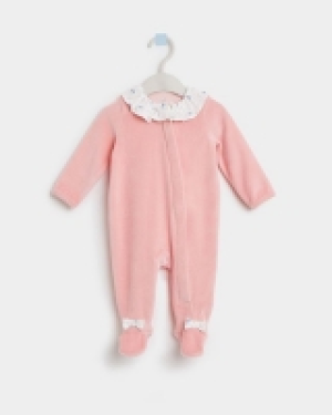 Dunnes Stores  Leigh Tucker Willow Sierra Velour Sleepsuit