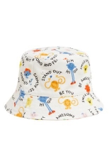 Marks and Spencer  Kids Pure Cotton Mr Men Sun Hat (12 Mths - 6 Yrs)