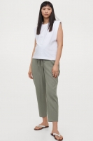 HM  MAMA Linen-blend trousers