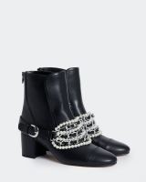 Dunnes Stores  Savida Pearl Chain Ankle Boot