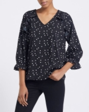 Dunnes Stores  Raglan Sleeve V-Neck Top