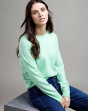 Paul Costelloe Living Studio Mint Cashmere Crew Neck Jumper