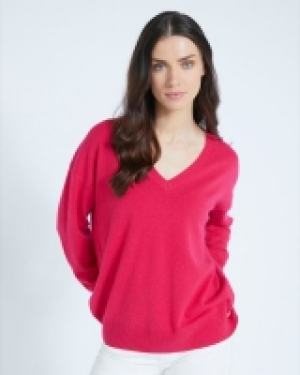 Paul Costelloe Living Studio Pink Cashmere V-Neck Jumper 70.00 €