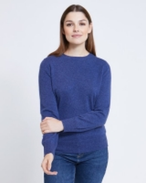 Dunnes Stores  Paul Costelloe Living Studio Blue Cashmere Crew Neck Jumper