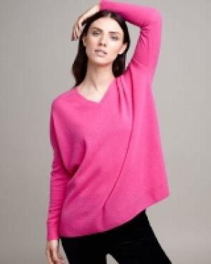 Paul Costelloe Living Studio Pink Cashmere V-Neck Jumper 100.00 €