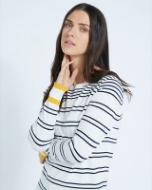 Dunnes Stores  Paul Costelloe Living Studio Stripe Silk Blend Jumper