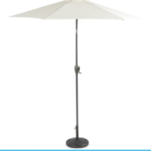 Aldi  Cream Aluminium Parasol 2.2m