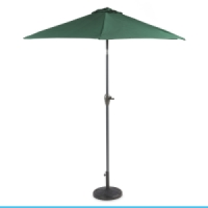 Aldi  Green Aluminium Parasol 2.2m