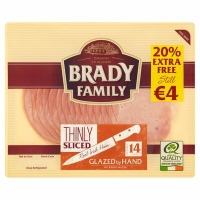 Centra  Brady Family Thinly Sliced Glazed 20% Extra Free 170g