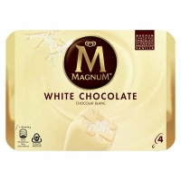 Centra  Magnum White Chocolate Ice Cream 4 Pack 440ml