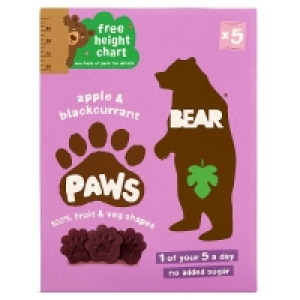 Bear Apple & Blackcurrant Paws 5 Pack 2.50 €