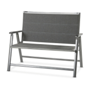Grey Aluminium Garden Bench