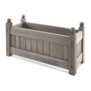 Aldi  Gardenline Grey Wooden Trough