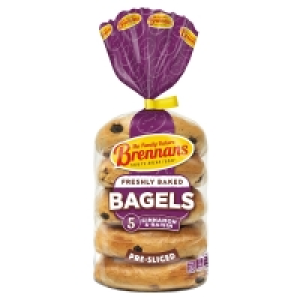 SuperValu  Brennans Gourmet Cinnamon & Raisin Bagel 5 Pack