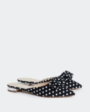 Dunnes Stores  Savida Polka Dot Bow Flat
