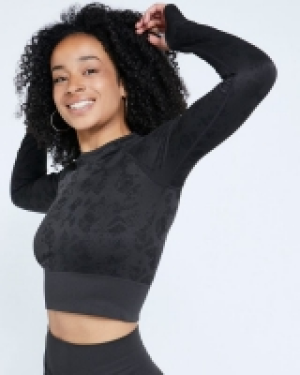 Dunnes Stores  Helen Steele Jacquard Seamless Crop Top