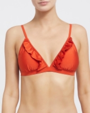 Ruffle Triangle Bikini Top