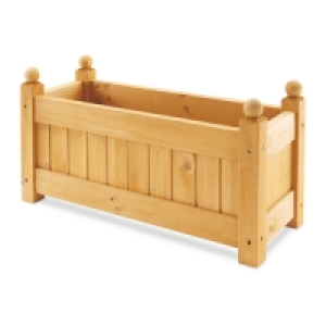 Aldi  Gardenline Natural Wooden Trough