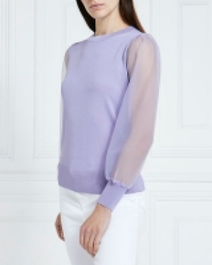 Dunnes Stores  Gallery Merida Mesh Sleeve Jumper