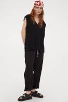 HM  Pull-on viscose-blend trousers