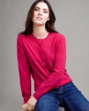 Dunnes Stores  Paul Costelloe Living Studio Pink Cashmere Cardigan