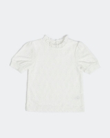 Dunnes Stores  Girls Lace Short-Sleeved Top (2-8 years)