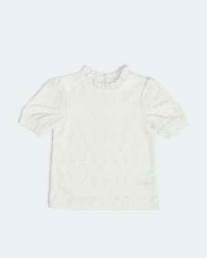 Dunnes Stores  Girls Lace Short-Sleeved Top (2-8 years)