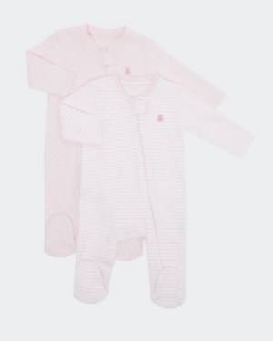 Dunnes Stores  Two-Pack Zip Sleepsuit (Newborn - 18 months)