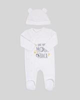 Dunnes Stores  Texture Velour Two-Piece Set (Newborn-12 months)