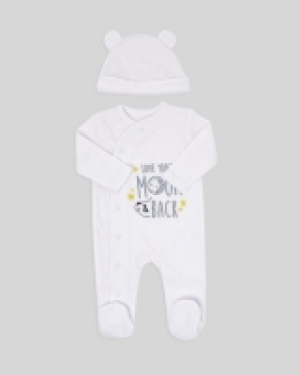 Dunnes Stores  Texture Velour Two-Piece Set (Newborn-12 months)