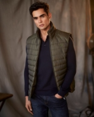 Paul Costelloe Living Khaki Padded Gilet