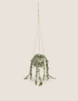 Artificial Hanging String of Hearts in Pot